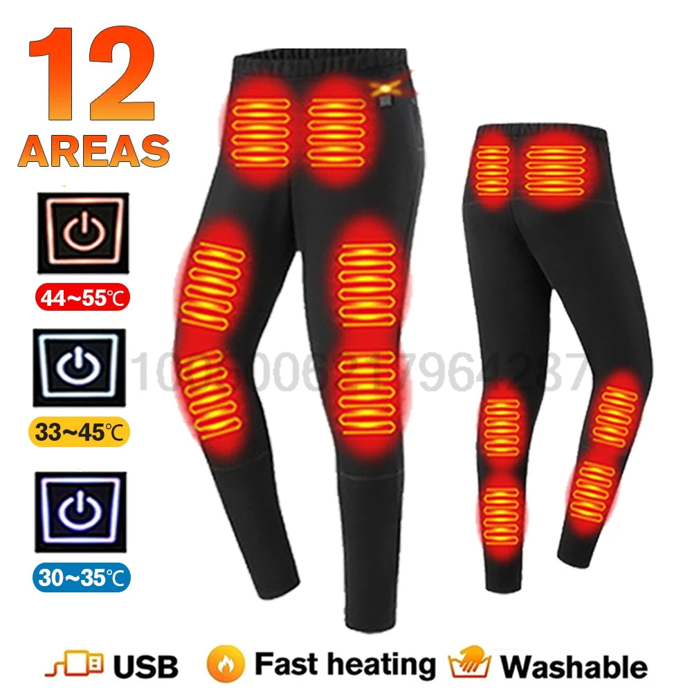 Winter Heated Underwear Sets for Women and Men