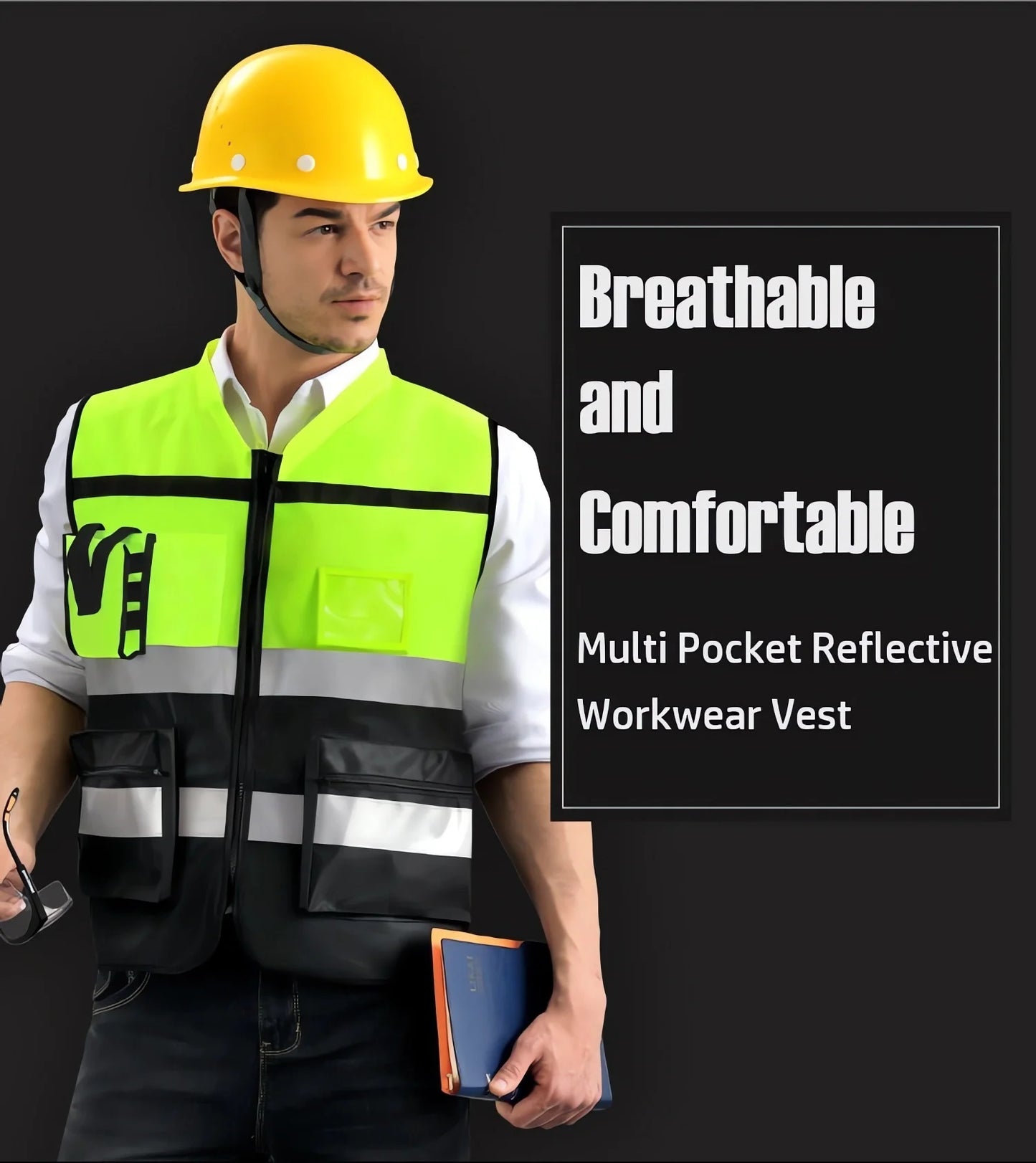 Reflective Vest with High-Visibility Strips