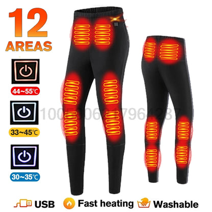 Winter Heated Underwear Sets for Women and Men
