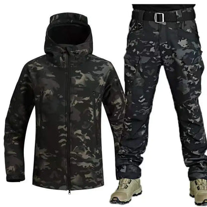 Men's Tactical Camo Jacket & Pants Set – Waterproof, Warm, and Durable