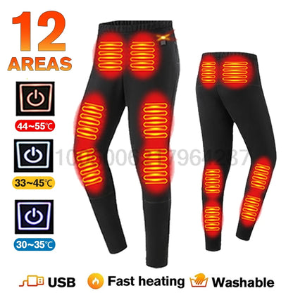 Winter Heated Underwear Sets for Women and Men