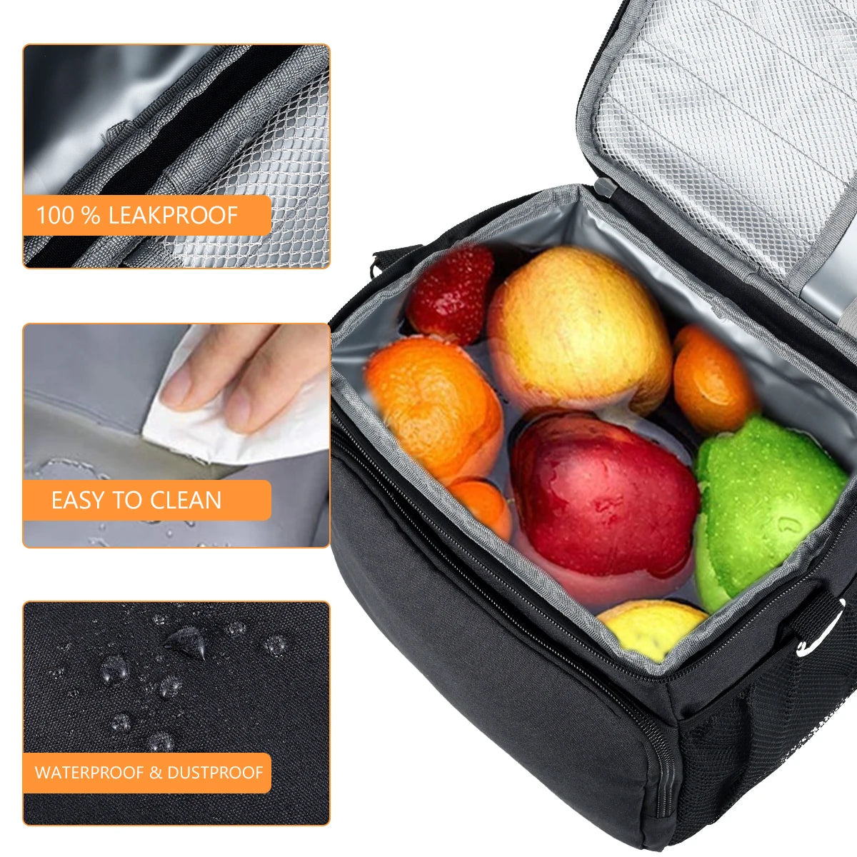 Large Capacity Insulated Lunch Bag