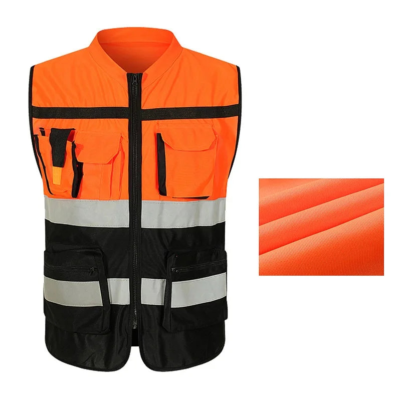 Reflective Vest with High-Visibility Strips