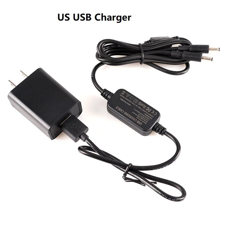 7.4V Rechargeable Battery Charger with 2200mAh Batteries for Heated Gear