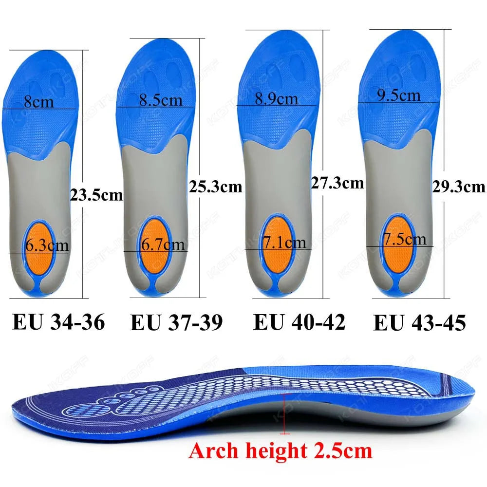 Silicone Gel Orthotic Insoles