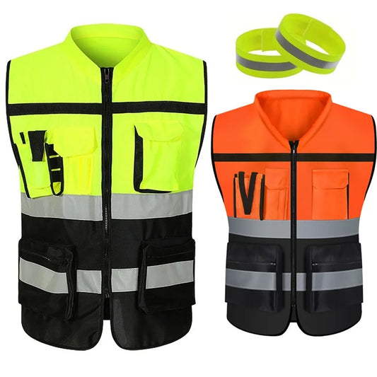 Reflective Vest with High-Visibility Strips
