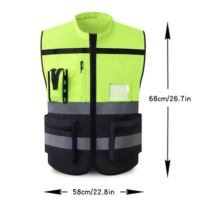 Reflective Vest with High-Visibility Strips