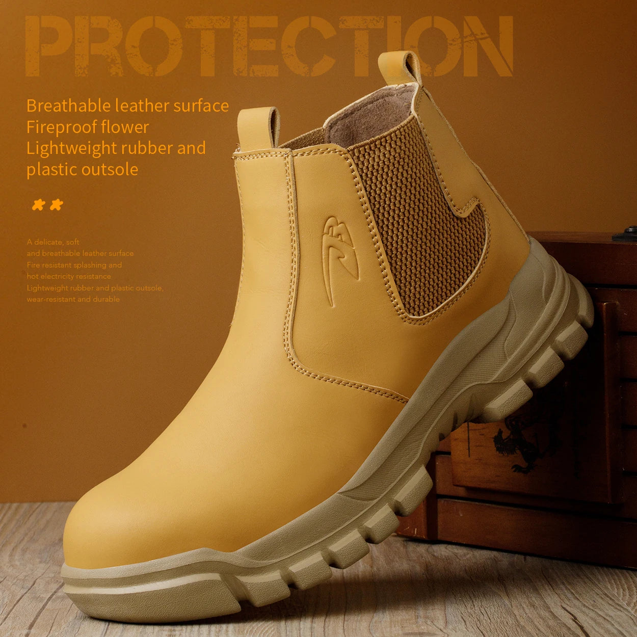 Waterproof Men's Steel Toe Work Boots