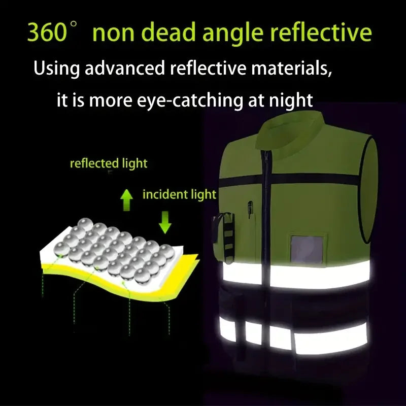 Reflective Vest with High-Visibility Strips