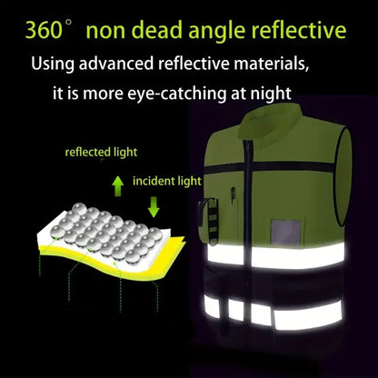 Reflective Vest with High-Visibility Strips