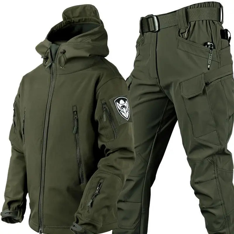 Men's Tactical Camo Jacket & Pants Set – Waterproof, Warm, and Durable