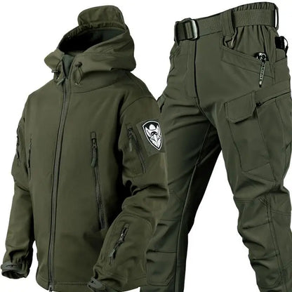 Men's Tactical Camo Jacket & Pants Set – Waterproof, Warm, and Durable