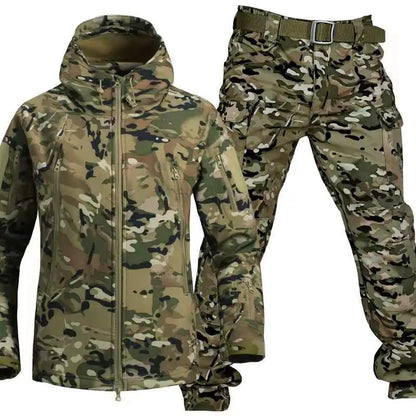 Men's Tactical Camo Jacket & Pants Set – Waterproof, Warm, and Durable