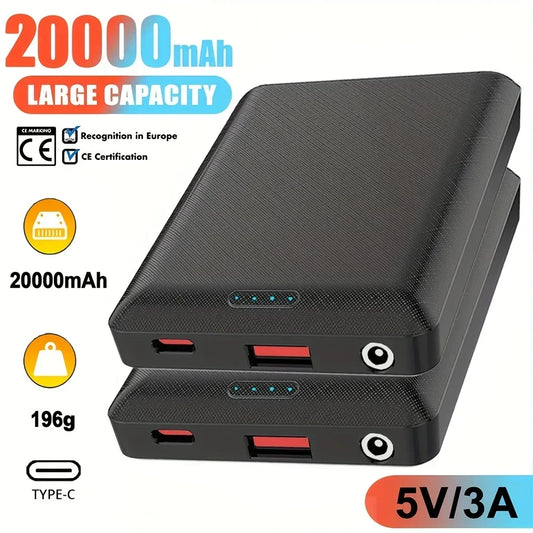 20000mAh Portable Power Bank – DC5V Charging for Heated Clothing and Devices