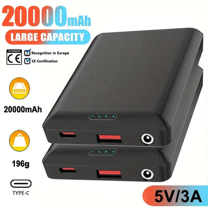 20000mAh Portable Power Bank – DC5V Charging for Heated Clothing and Devices