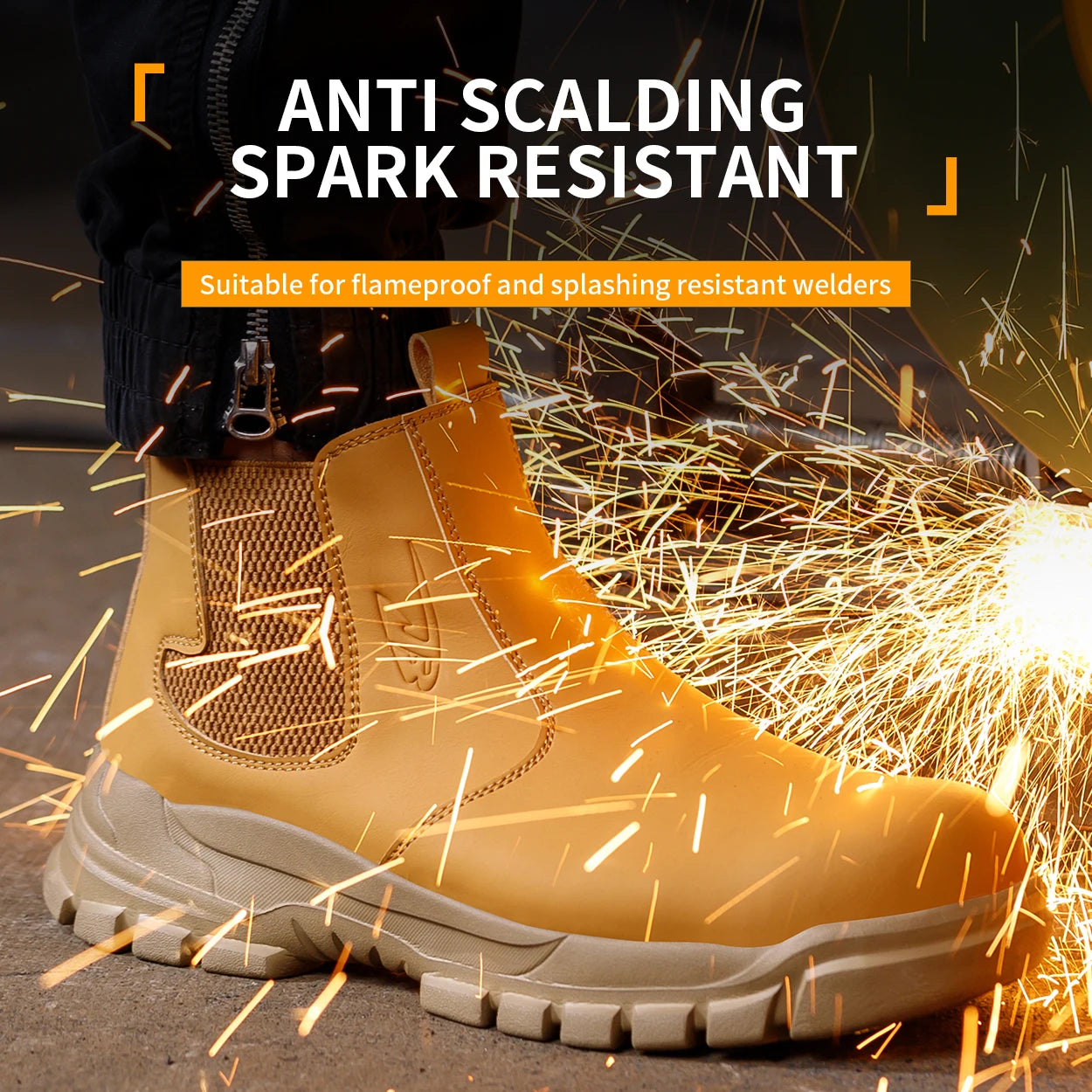 Waterproof Men's Steel Toe Work Boots