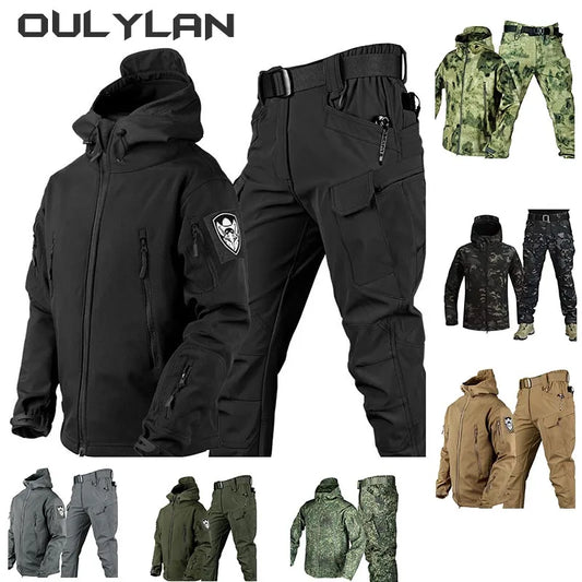 Men's Tactical Camo Jacket & Pants Set – Waterproof, Warm, and Durable
