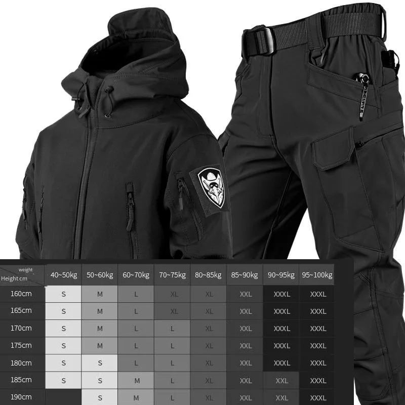 Men's Tactical Camo Jacket & Pants Set – Waterproof, Warm, and Durable