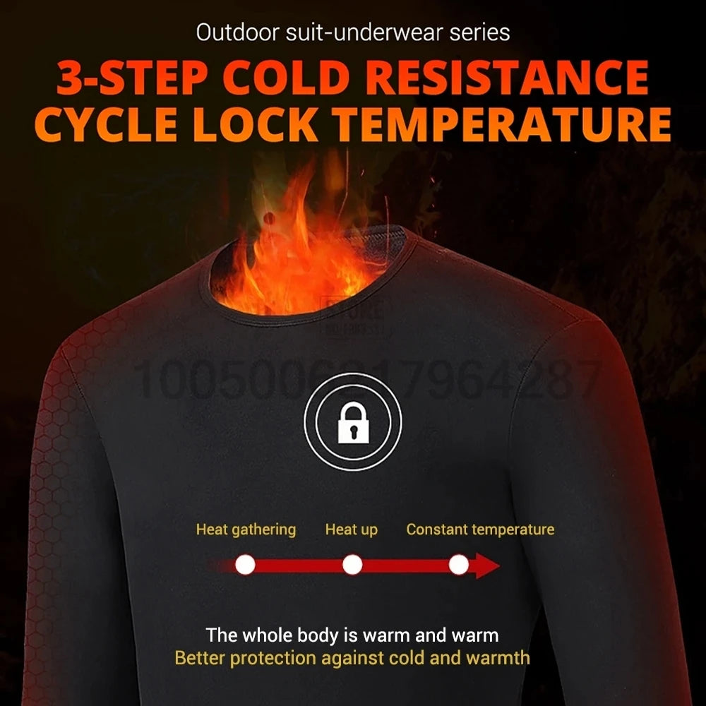 Winter Heated Underwear Sets for Women and Men
