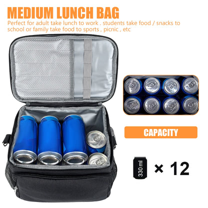 Large Capacity Insulated Lunch Bag