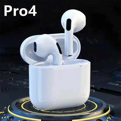 Pro4 Bluetooth 9D Wireless Earbuds With Microphone