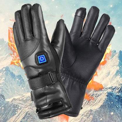 Waterproof Heated Gloves – 3 Temperature Levels, Touchscreen Compatible, for Outdoor Activities