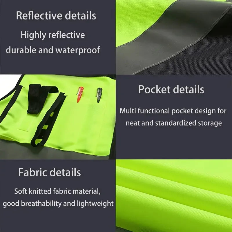 Reflective Vest with High-Visibility Strips
