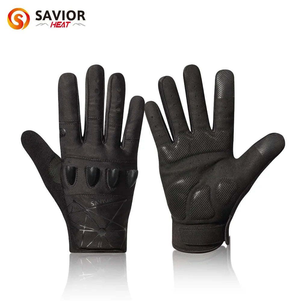 LED Half-Finger Cycling Gloves – Rechargeable, Breathable, Nightview