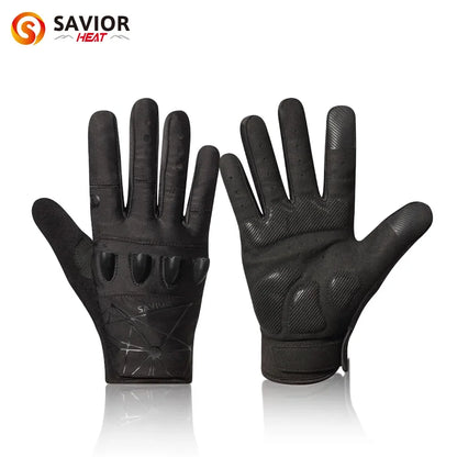 LED Half-Finger Cycling Gloves – Rechargeable, Breathable, Nightview