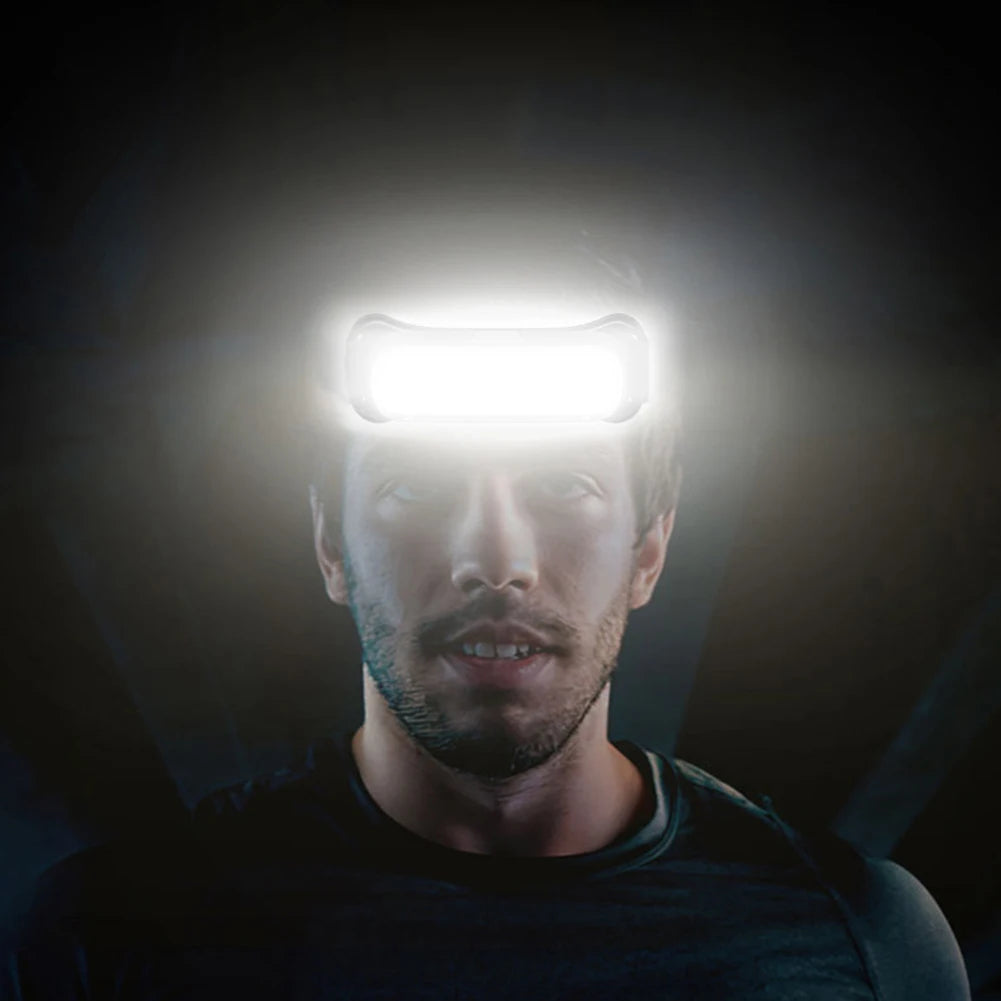 Waterproof Rechargeable Headlamp – 3 Modes, Adjustable Headband for Outdoor Activities