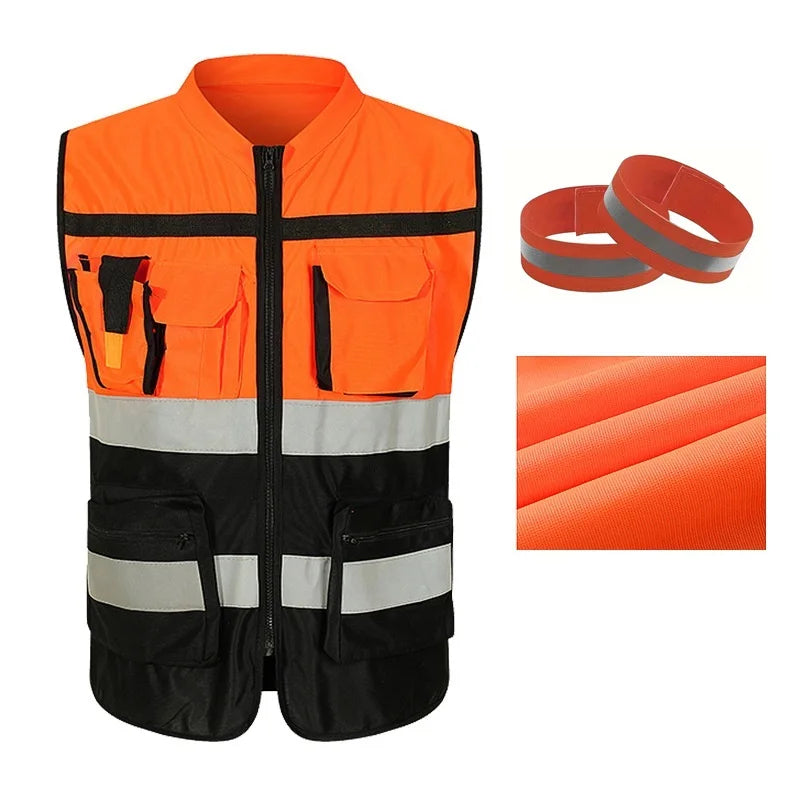 Reflective Vest with High-Visibility Strips