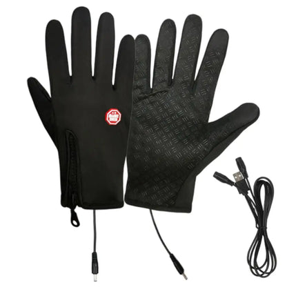 Waterproof USB Heated Gloves – Touchscreen Compatible, Thermal Hand Warmers for Winter
